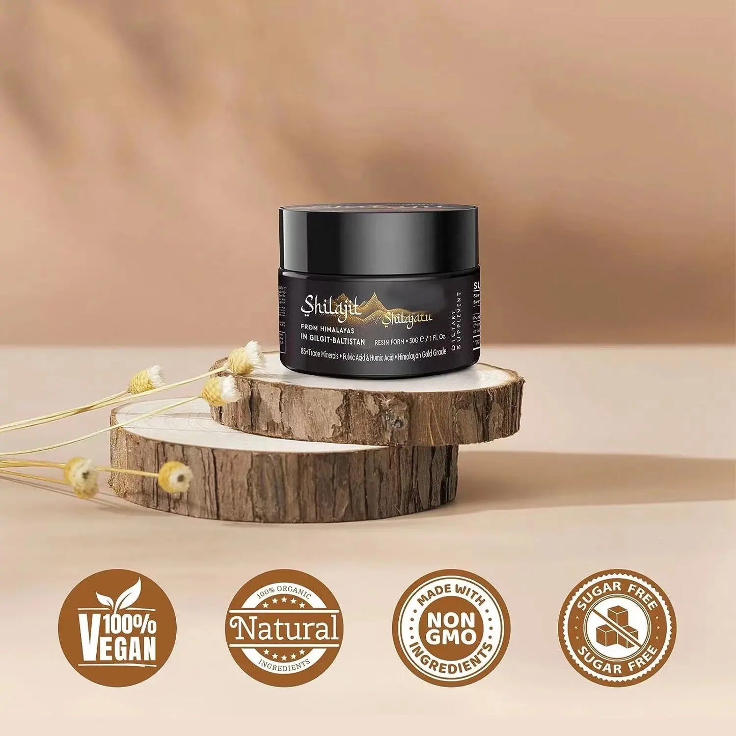 COMPRE com 50% DCTO - SHILAJIT IMPORTADO - RESINA PARA ENERGÍA Y VITALIDAD 125 ML