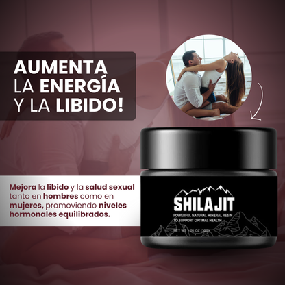 COMPRE com 50% DCTO - SHILAJIT IMPORTADO - RESINA PARA ENERGÍA Y VITALIDAD 125 ML