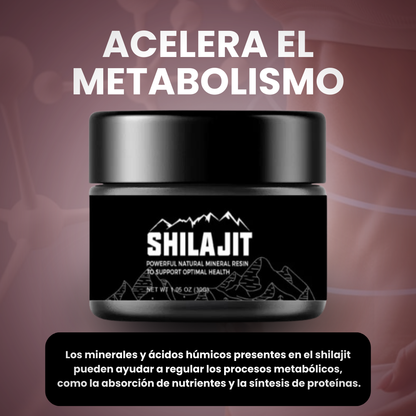 COMPRE com 50% DCTO - SHILAJIT IMPORTADO - RESINA PARA ENERGÍA Y VITALIDAD 125 ML