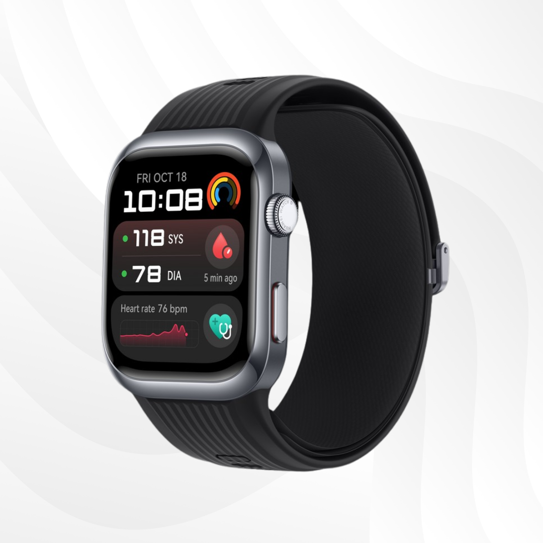 GLUCOWATCH HUAWEI - RELOJ INTELIGENTE MEDIDOR DE GLUCOSA EN SANGRE + PELÍCULA DE VIDRIO PROTECTORA (GRATIS)